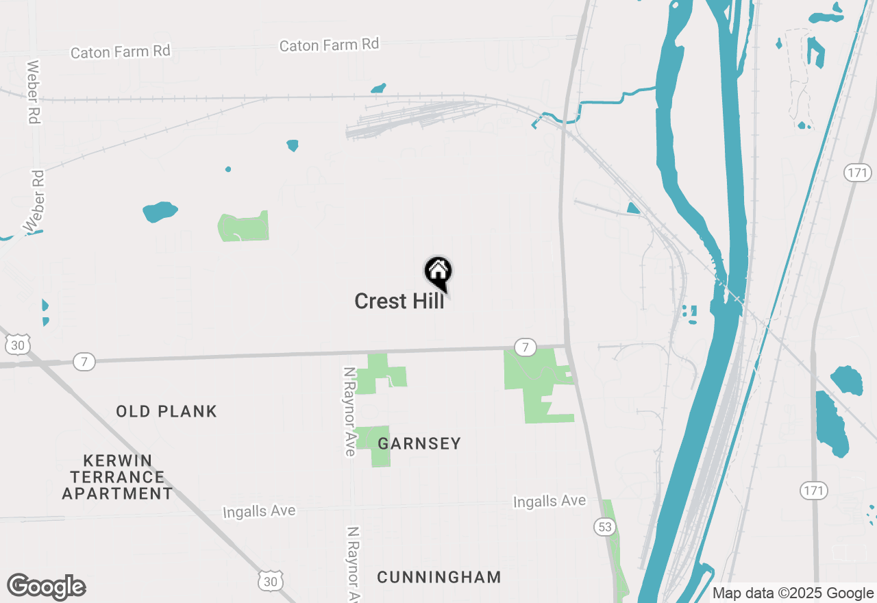 Map of 1707 Highland Avenue, Crest Hill, IL 60403