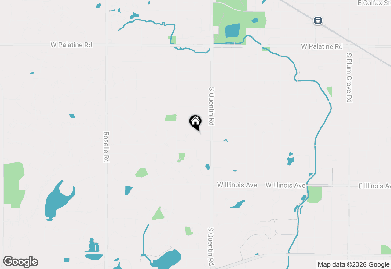 Map of 897 W Kelly Ann Drive, Palatine, IL 60067