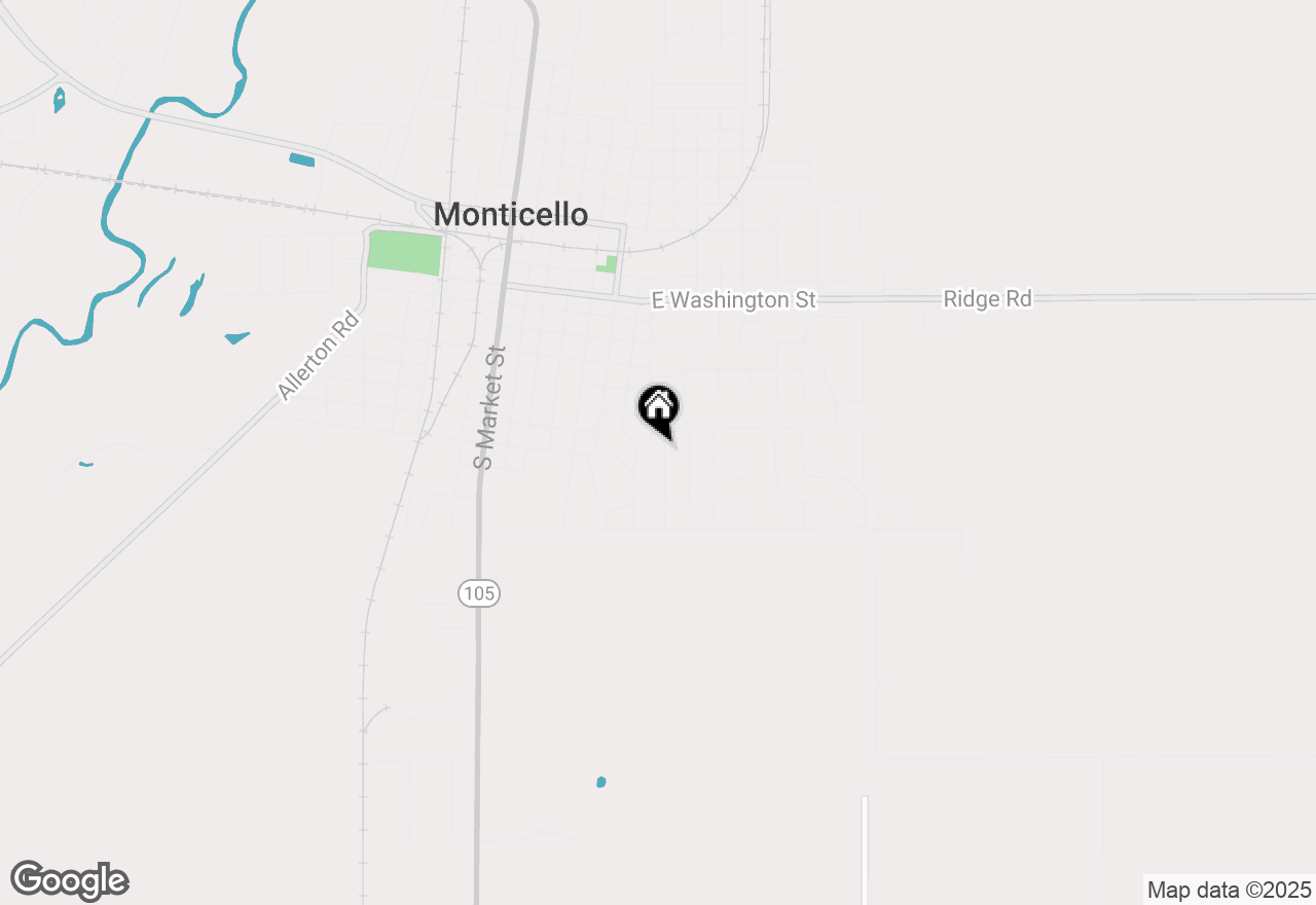 Map of 706 Madison Street, Monticello, IL 61856