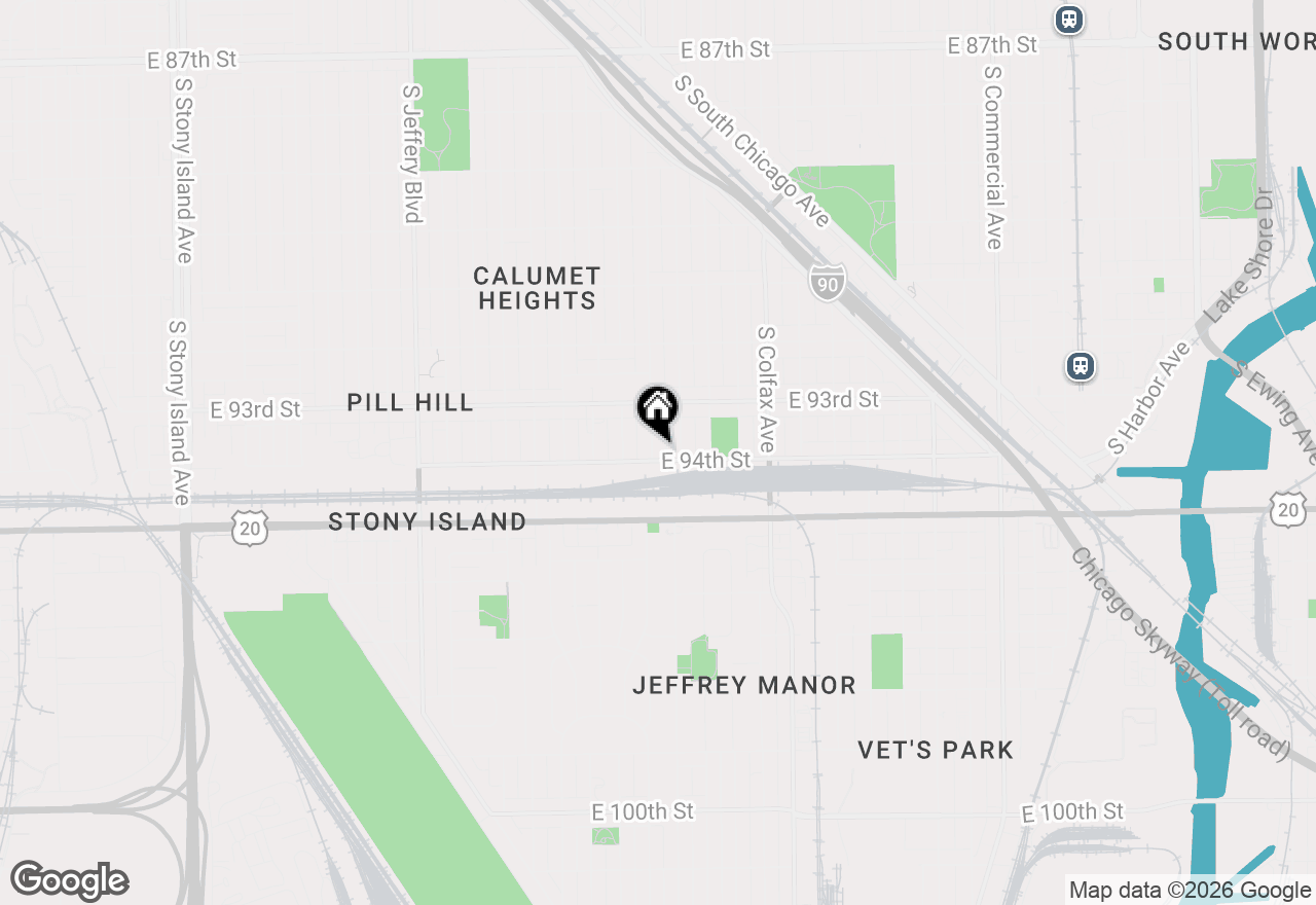 Map of 9353 S Yates Boulevard, Chicago, IL 60617