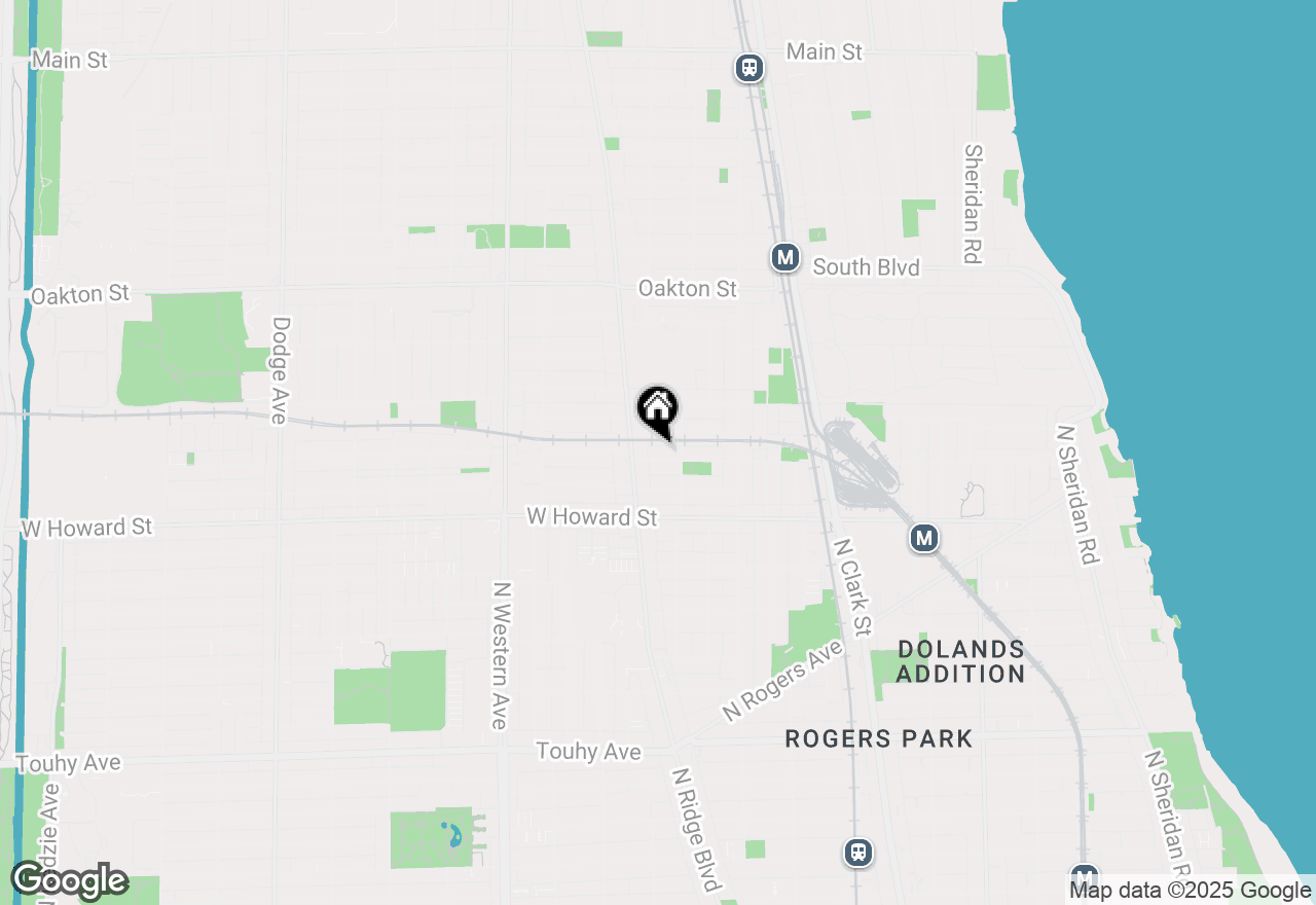 Map of 819 Brummel Street #3S, Evanston, IL 60202