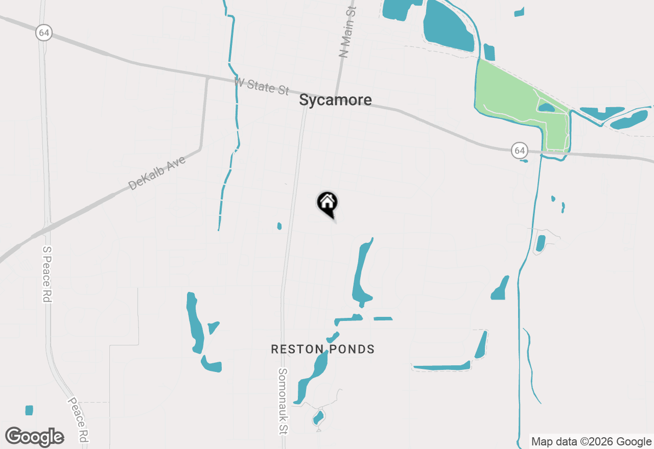 Map of 122 Mclaren Drive S, Sycamore, IL 60178