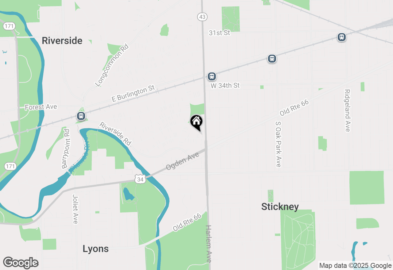 Map of 392 Blackhawk Road, Riverside, IL 60546