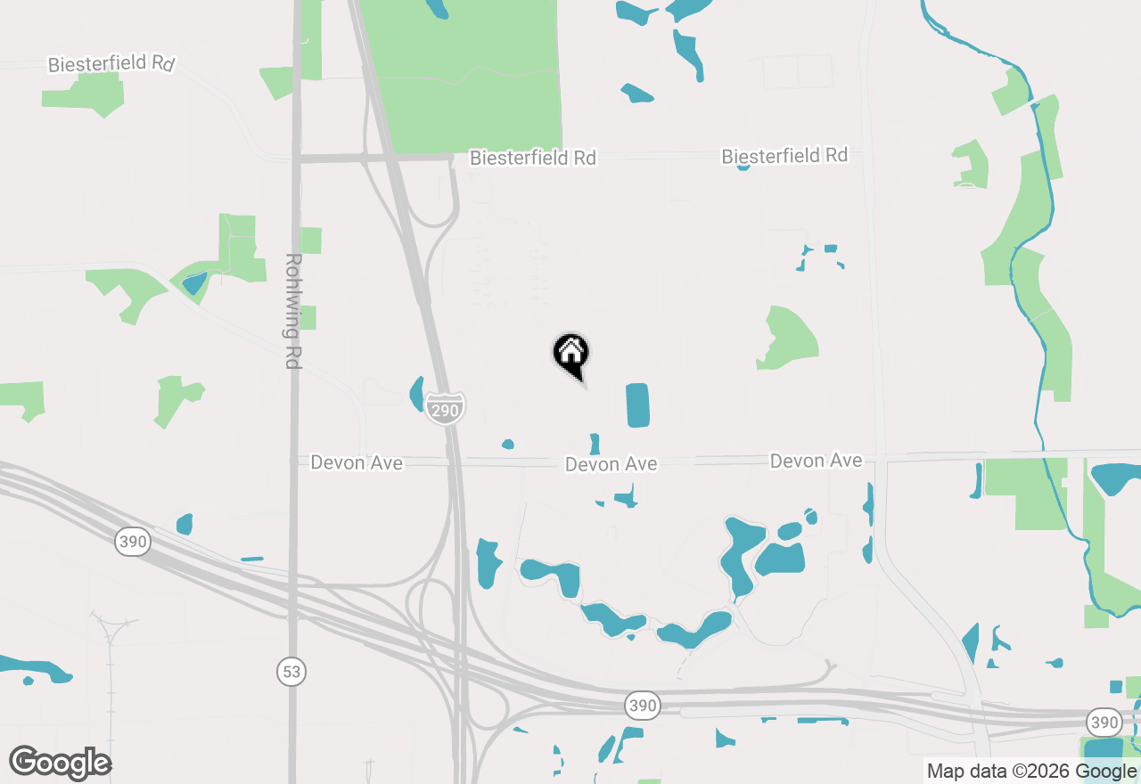 Map of 1223 Old Mill Lane, Elk Grove Village, IL 60007