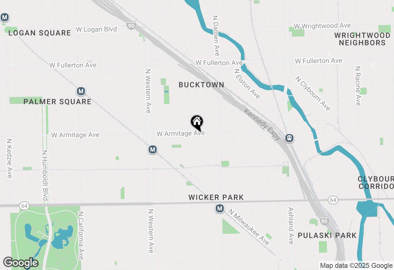Map of 2117 W Armitage Avenue #2, Chicago, IL 60647