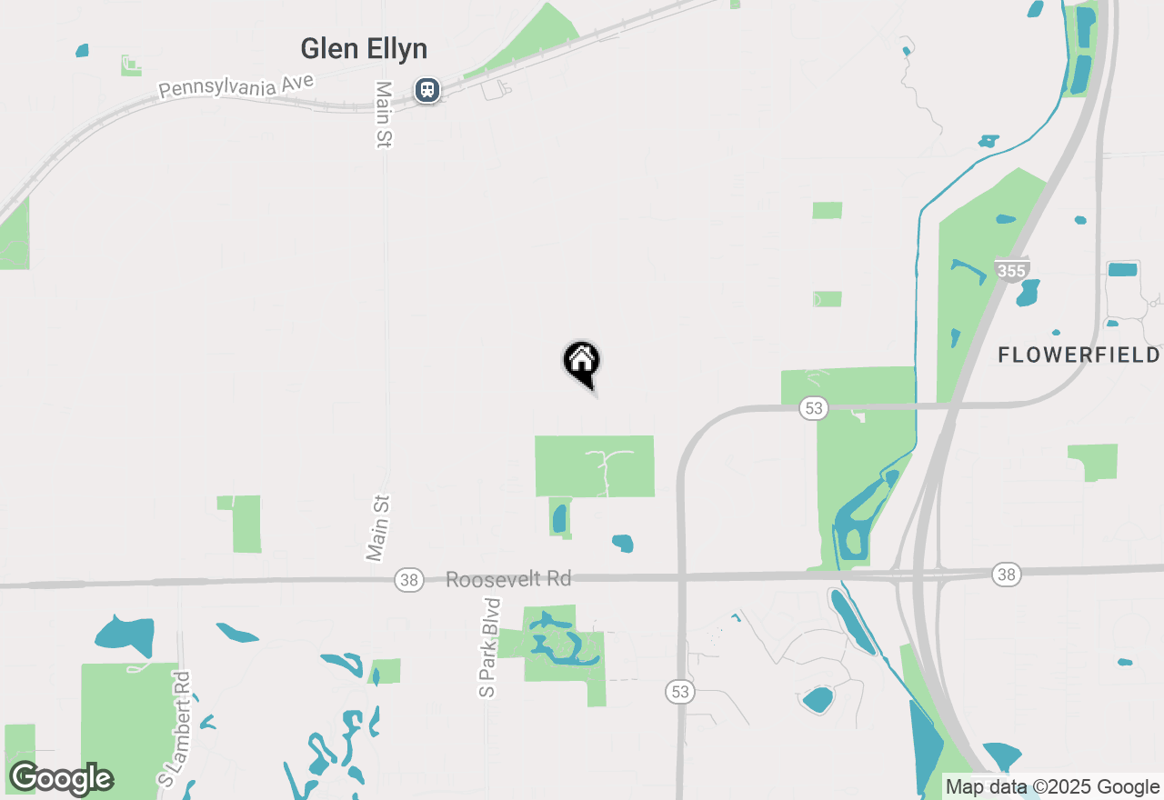 Map of 707 Revere Road, Glen Ellyn, IL 60137