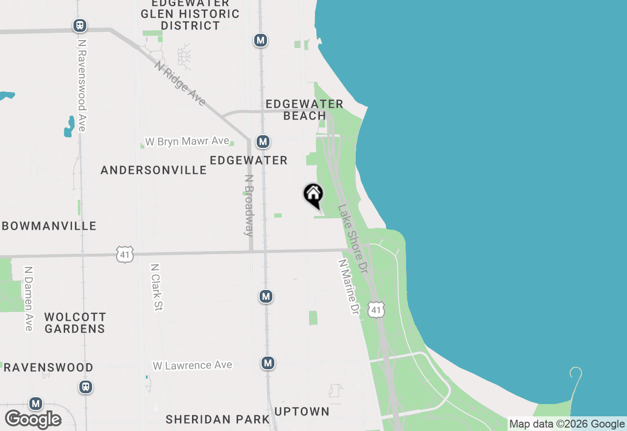 Map of 950 W Berwyn Avenue #3, Chicago, IL 60640
