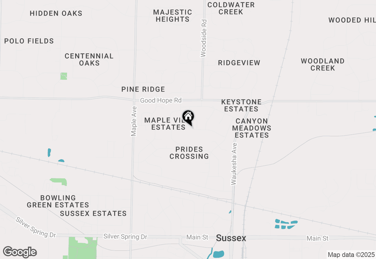 Map of W236N7036 Summit Ct, Sussex, WI 53089