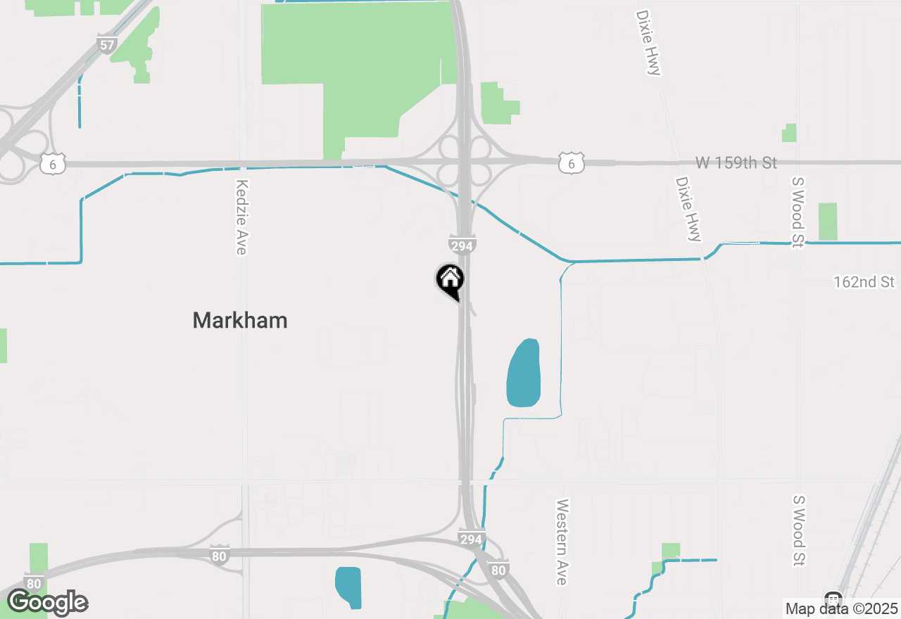 Map of 16247 Oxford Drive, Markham, IL 60428