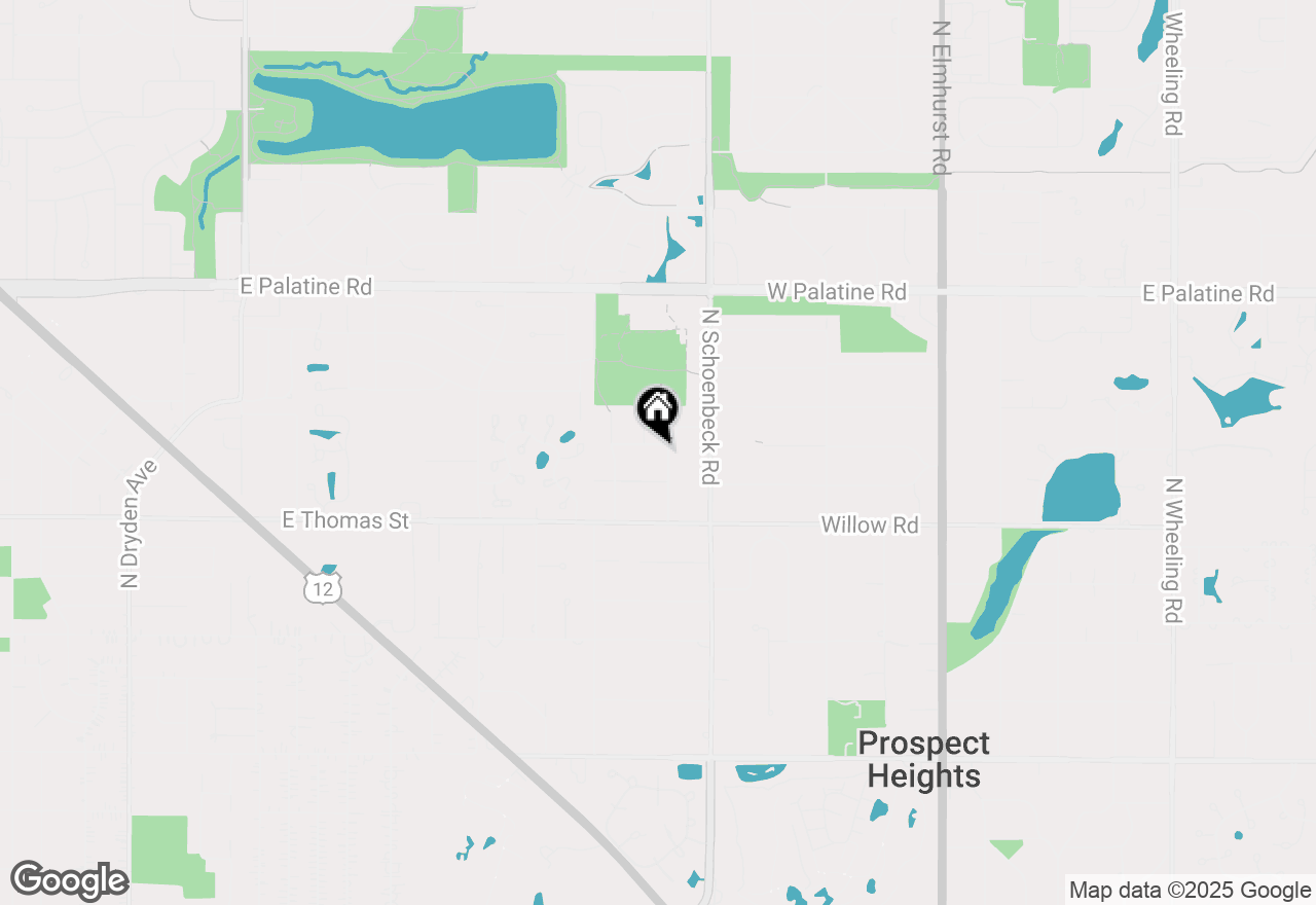 Map of 403 Minnaqua Drive, Prospect Heights, IL 60070