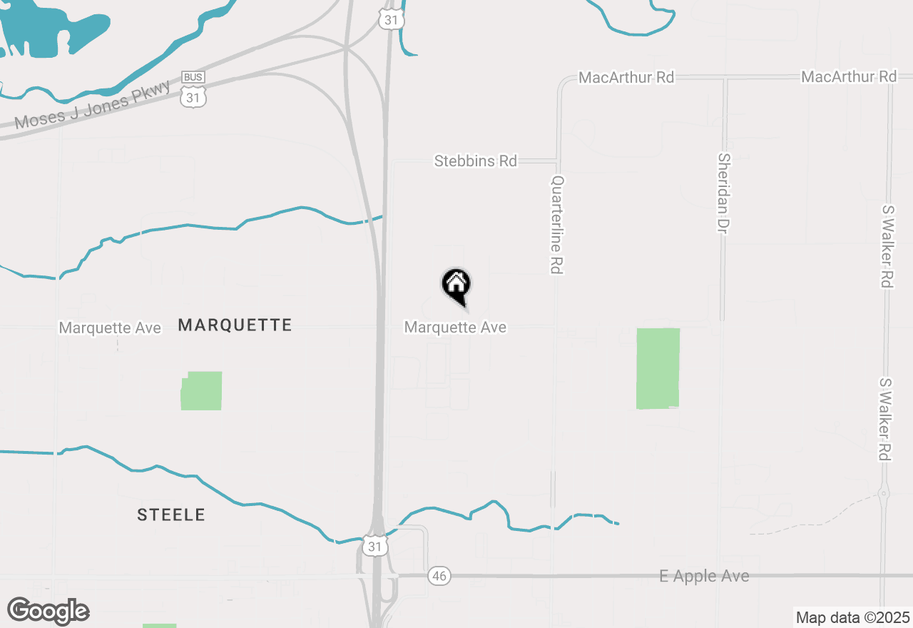 Map of 369 Donald Street, Muskegon, MI 49442