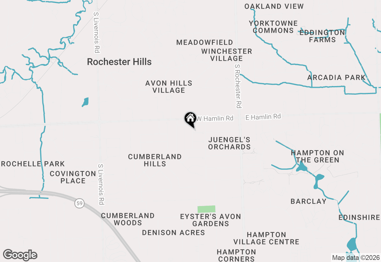 Map of 2070 Winchester Road, Rochester Hills, MI 48307