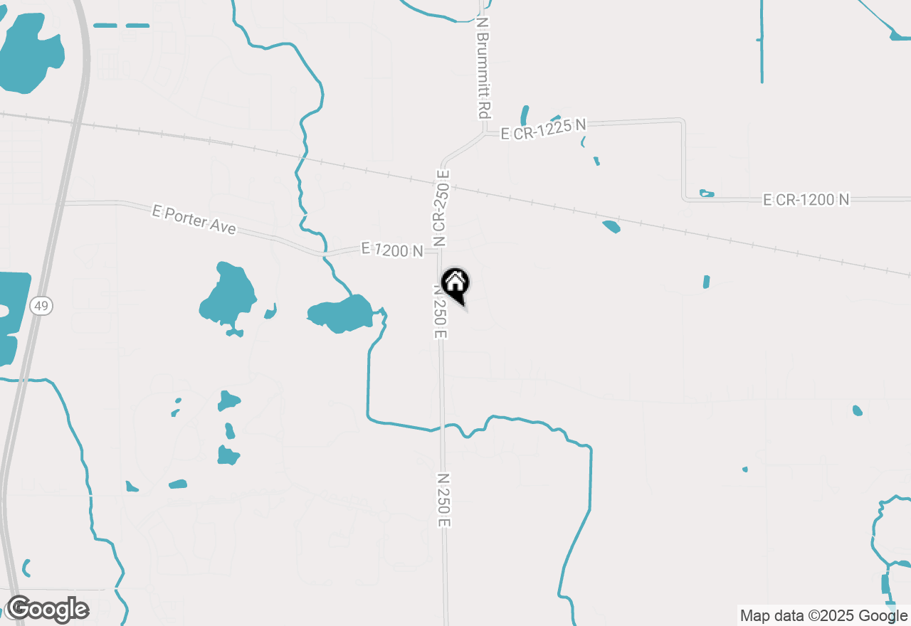 Map of 2009 Timberwood Lane, Chesterton, IN 46304