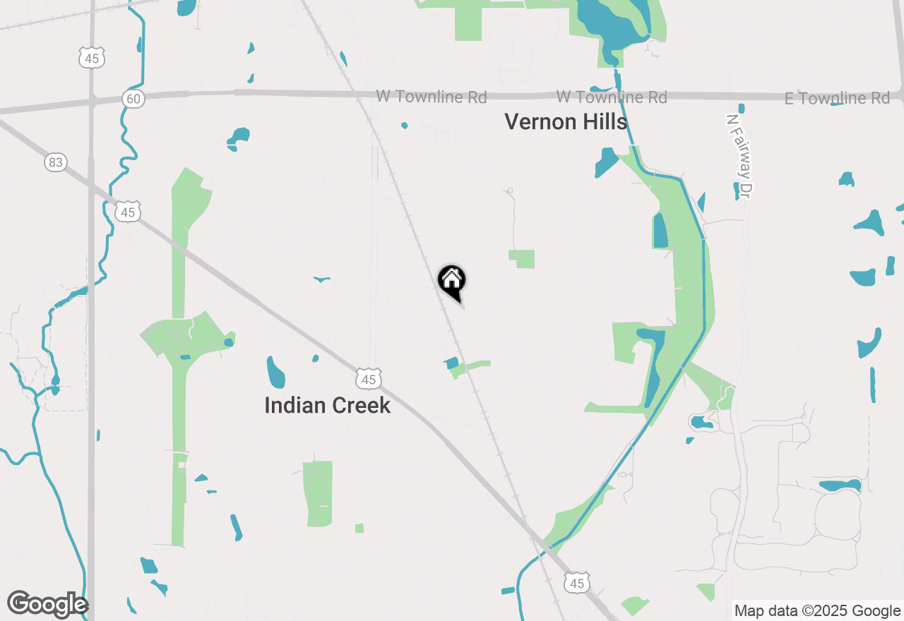 Map of (Address confidential), Vernon Hills, Illinois 60061