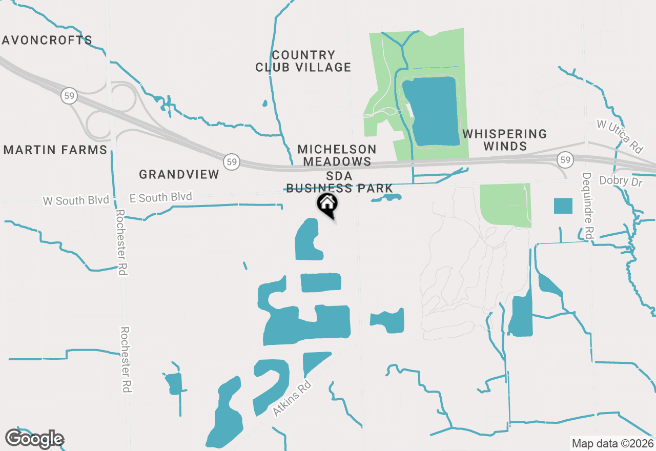 Map of 6805 Emerald Shores Drive, Troy, MI 48085