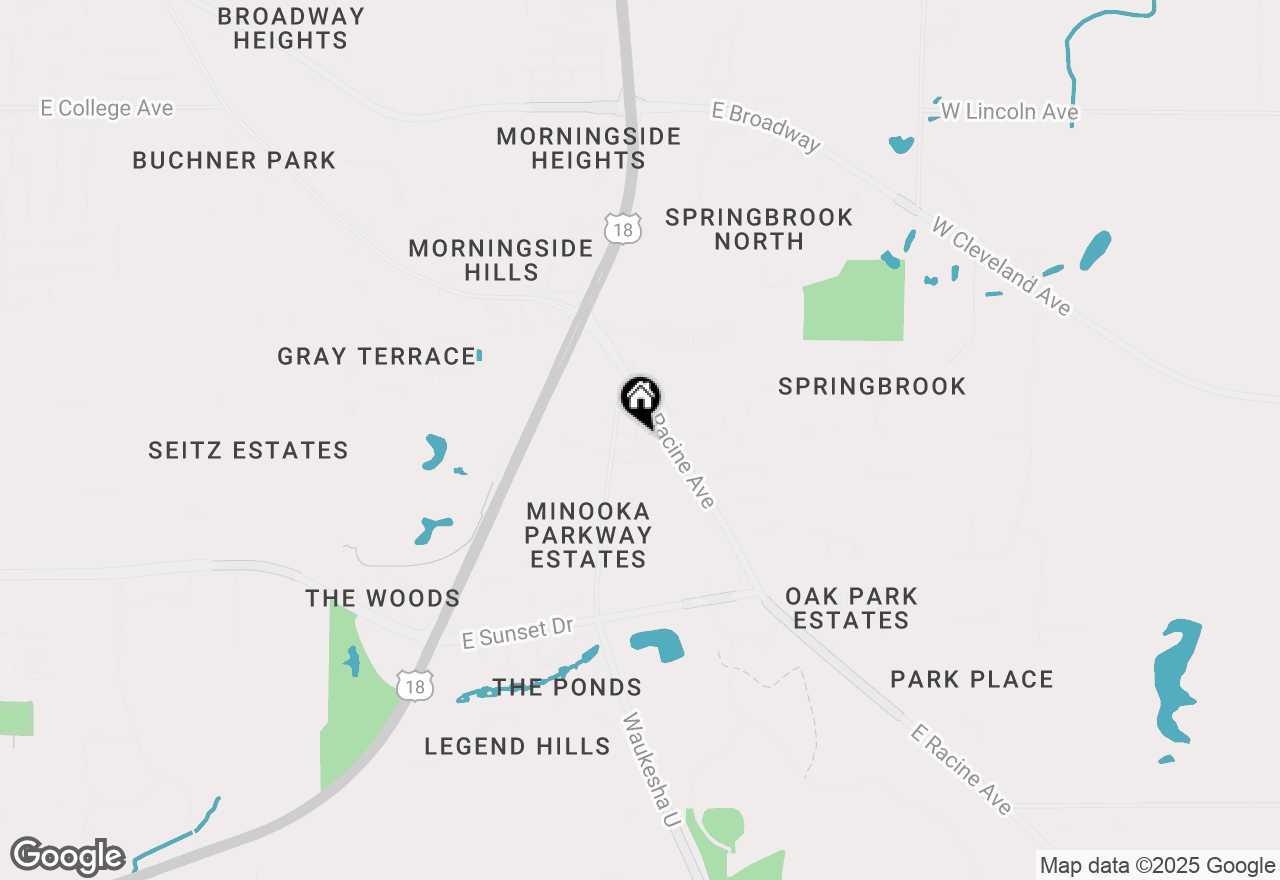 Map of 1825 E Racine Ave #5, Waukesha, WI 53186