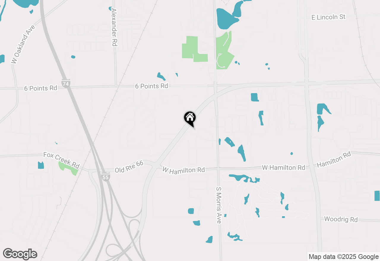 Map of 1019 Laesch Avenue #A, Bloomington, IL 61704