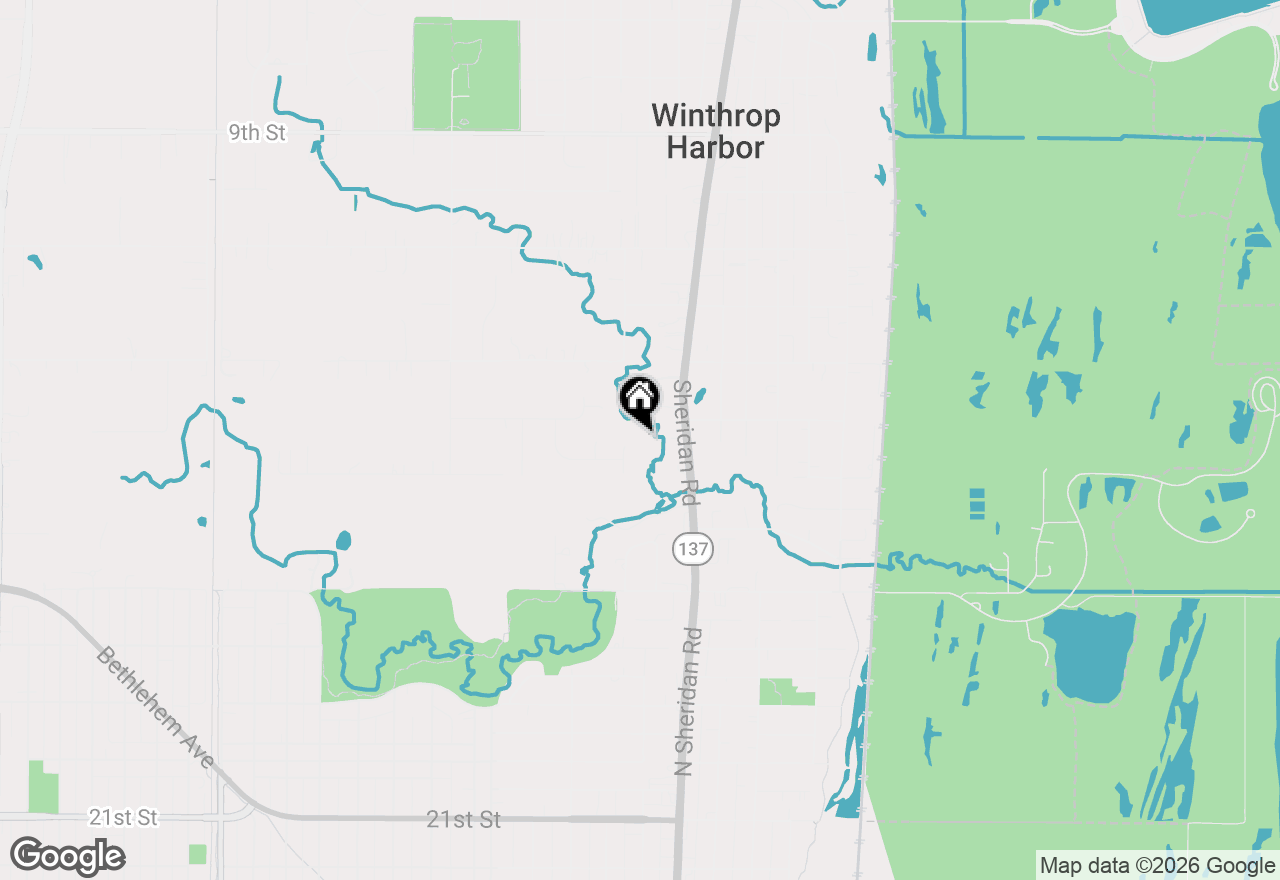 Map of 1411 West Drive, Winthrop Harbor, IL 60096