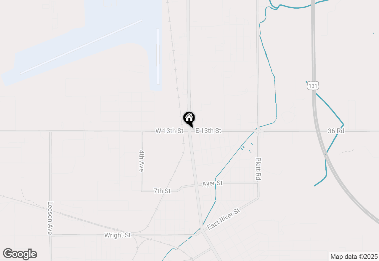 Map of 0 W 13th Street, Cadillac, MI 49601