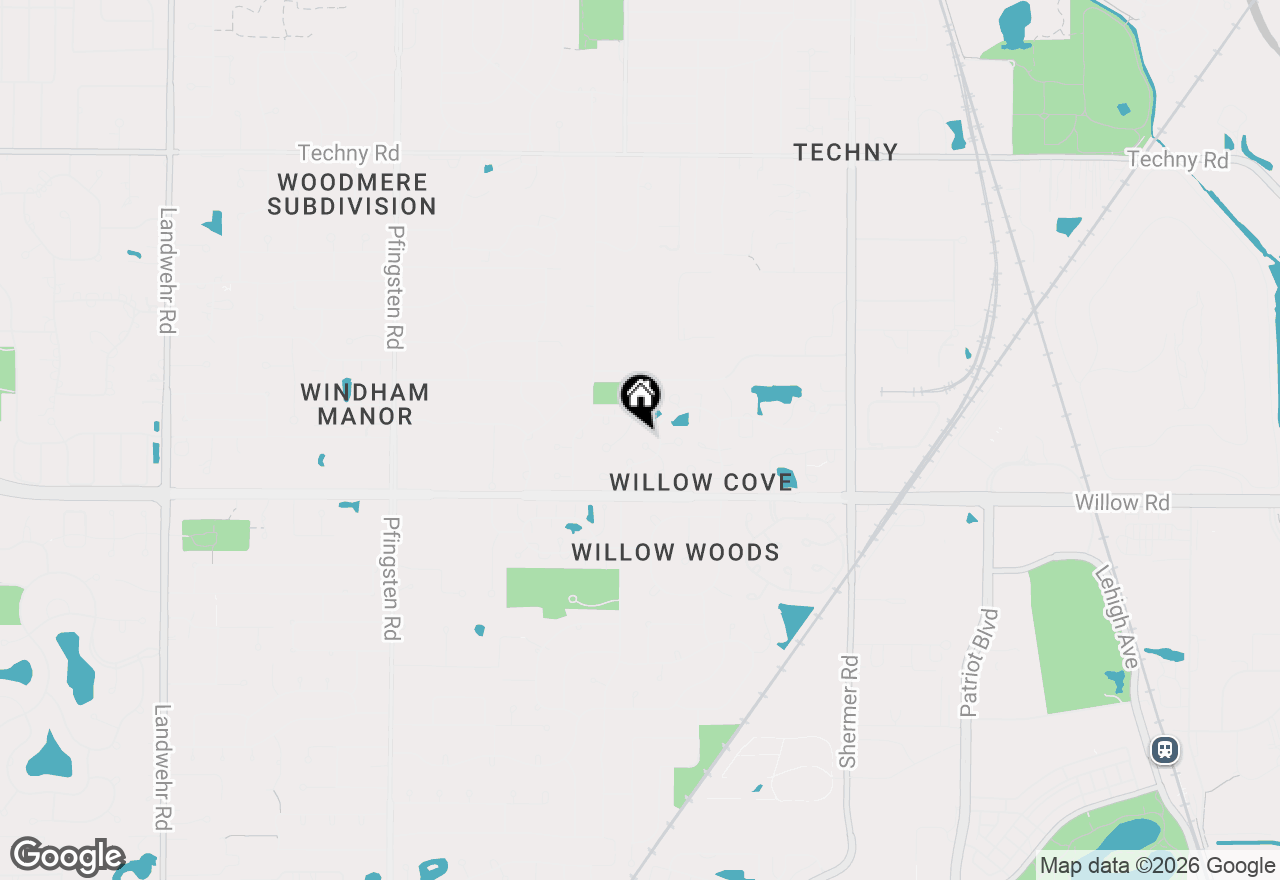 Map of 2504 Windsor Lane, Northbrook, IL 60062