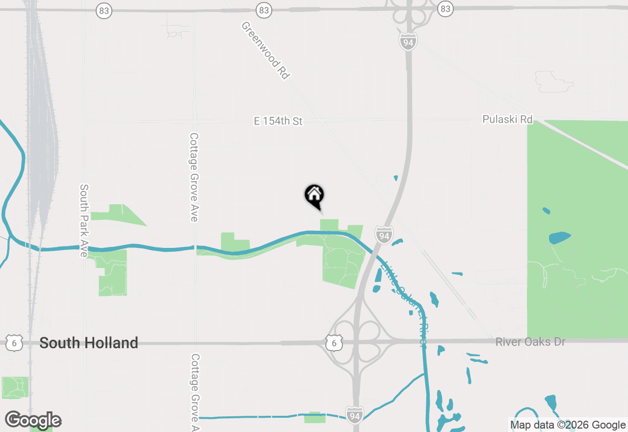 Map of 15726 Avalon Avenue, South Holland, IL 60473
