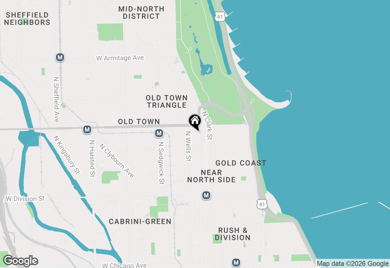 Map of 1540 N Lasalle Drive #1906, Chicago, IL 60601