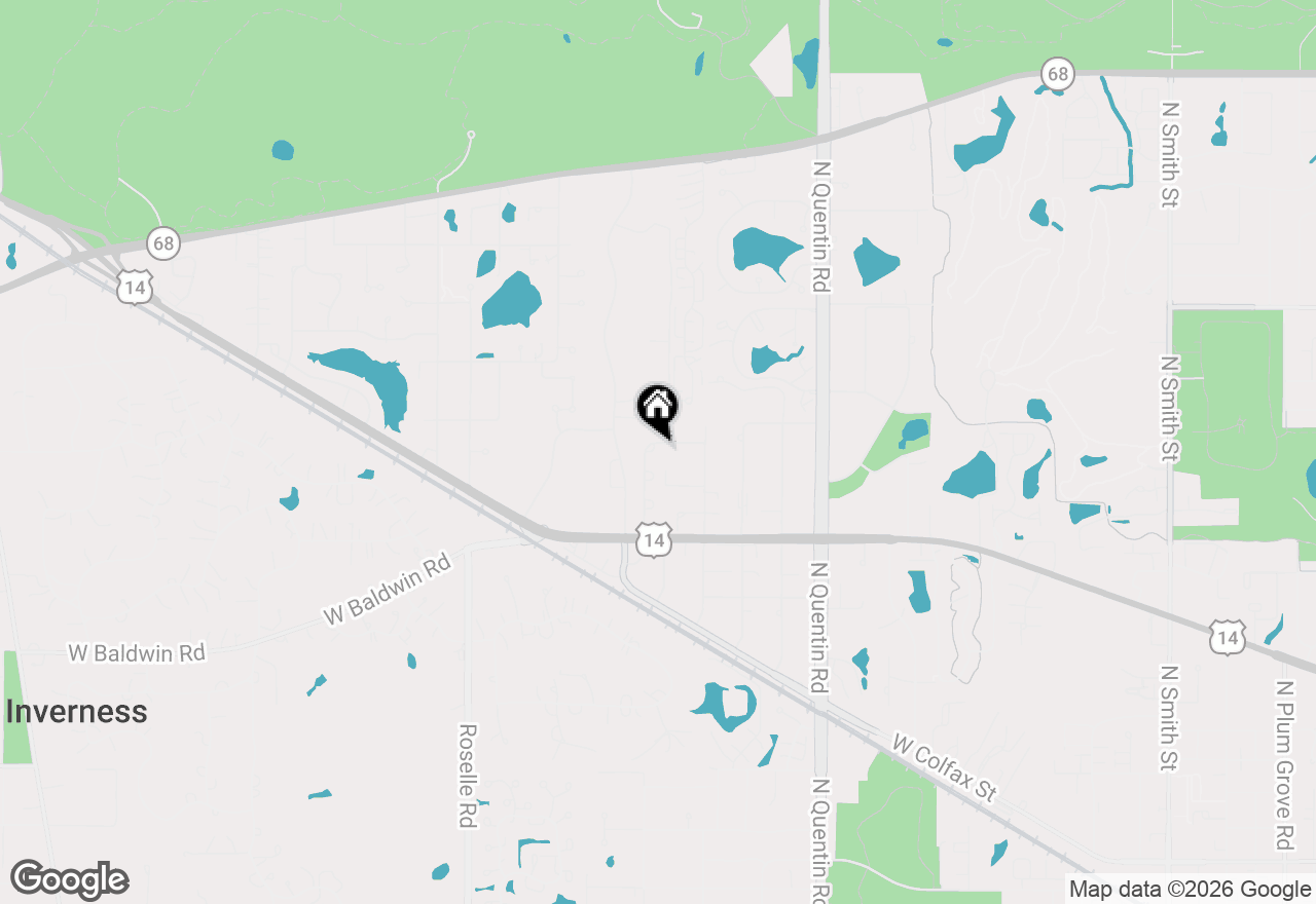 Map of 989 N Cove Drive #B, Palatine, IL 60067