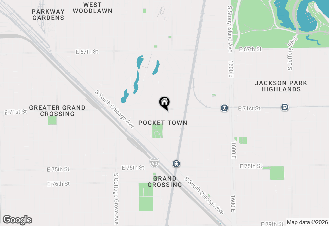 Map of (Address confidential), Chicago, Illinois 60619