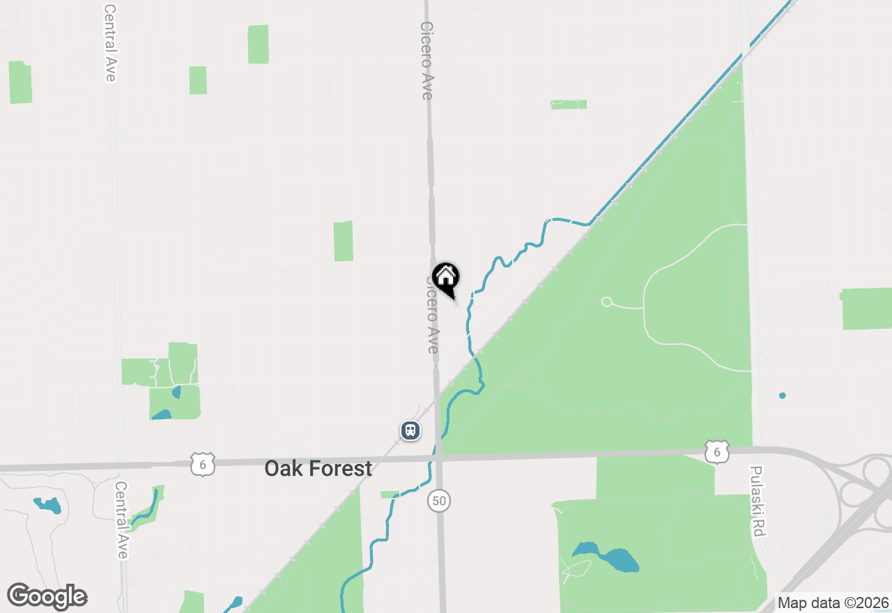 Map of 15505 Cicero Avenue #3D, Oak Forest, IL 60452