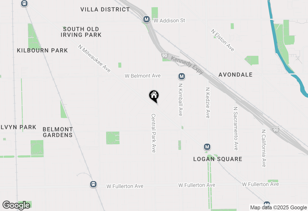 Map of 3001 N Central Park Avenue #M3, Chicago, IL 60618