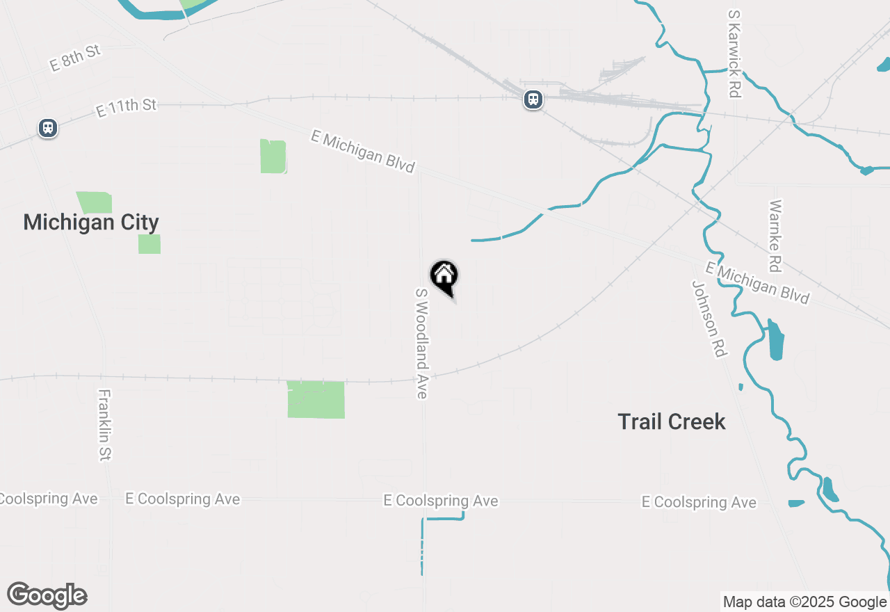 Map of 1804 Pear Street, Michigan City, IN 46360