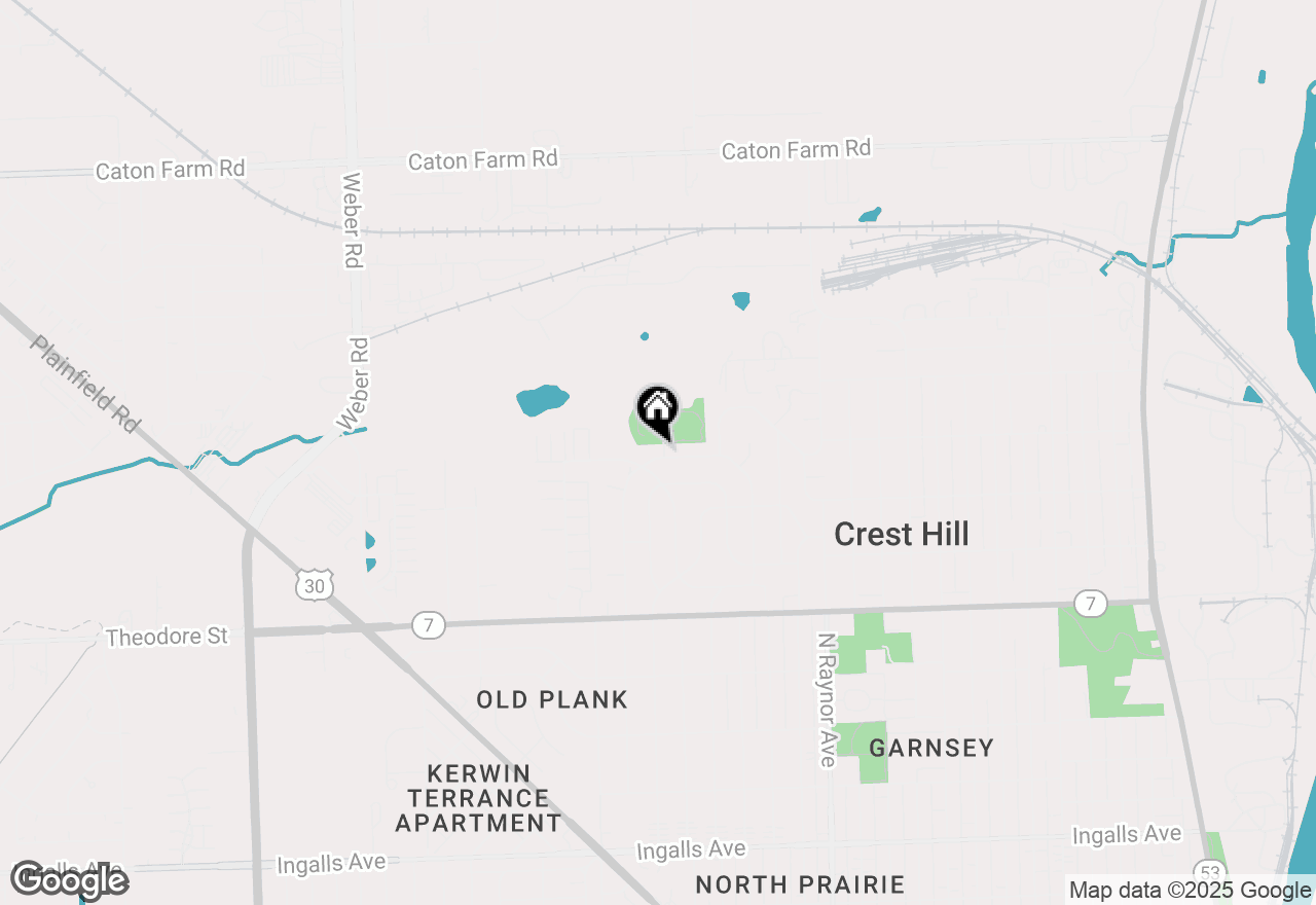 Map of 1807 Burry Circle Drive, Crest Hill, IL 60403