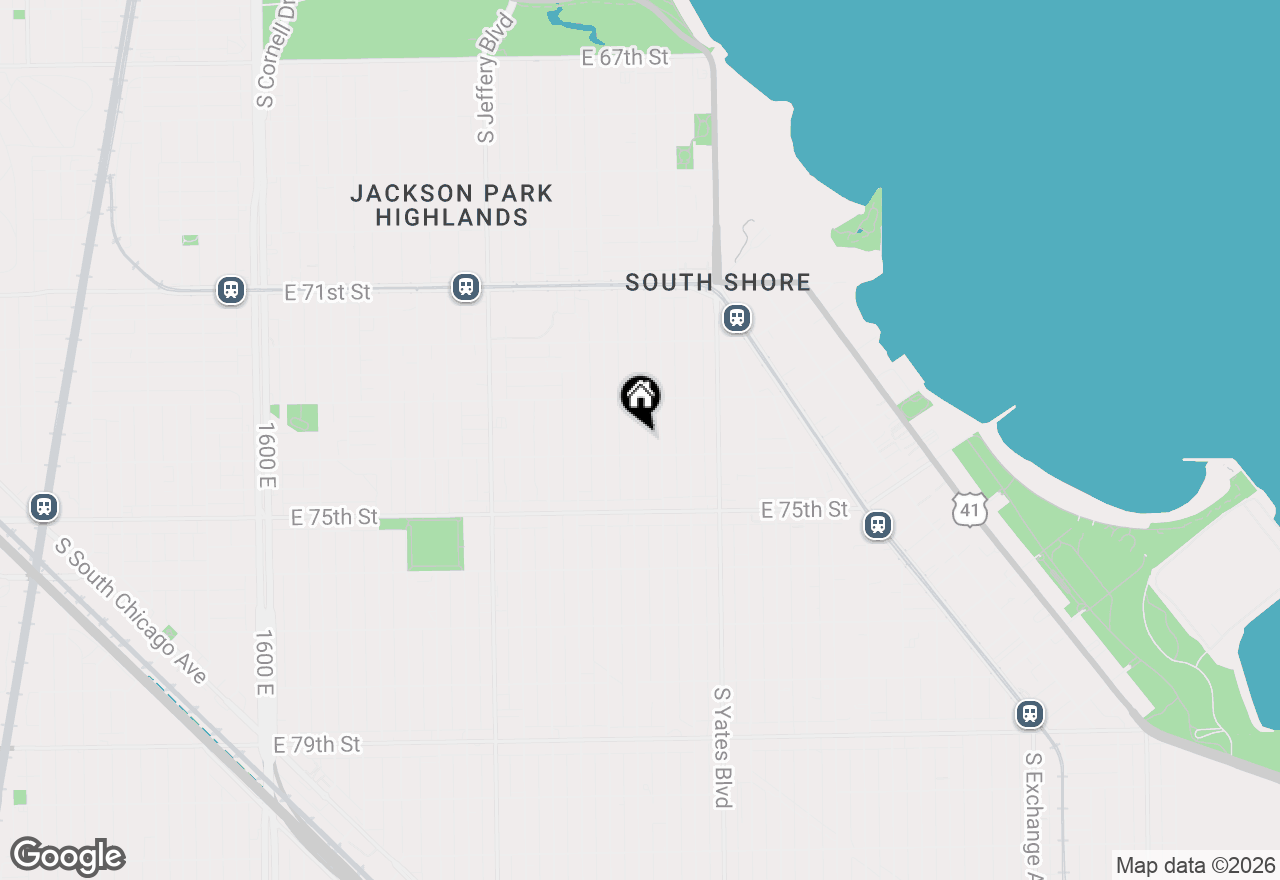 Map of 7343 S Luella Avenue, Chicago, IL 60649