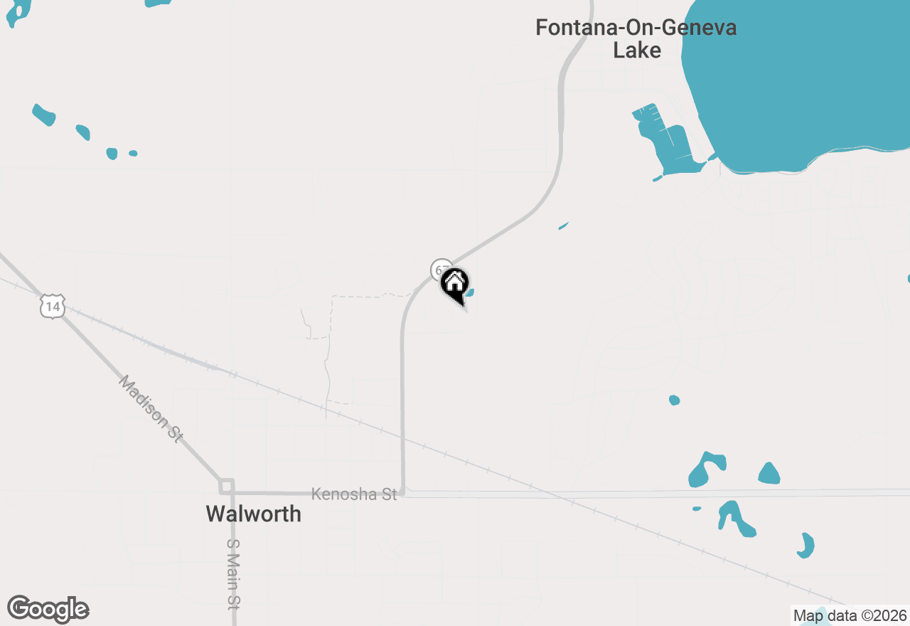 Map of 890 Windsor Dr #I4, Fontana, WI 53125