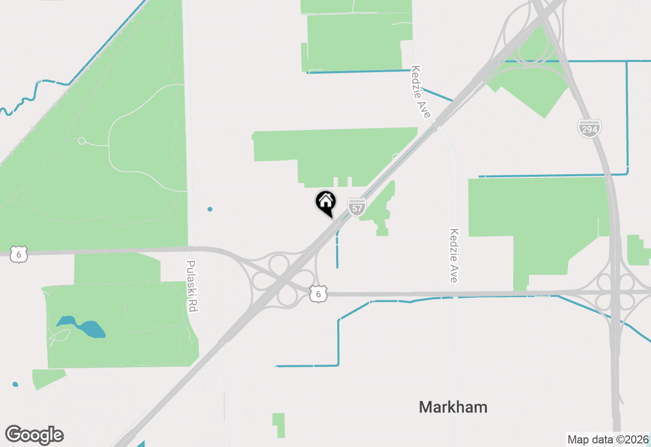 Map of 15609 Clifton Park Avenue, Markham, IL 60428