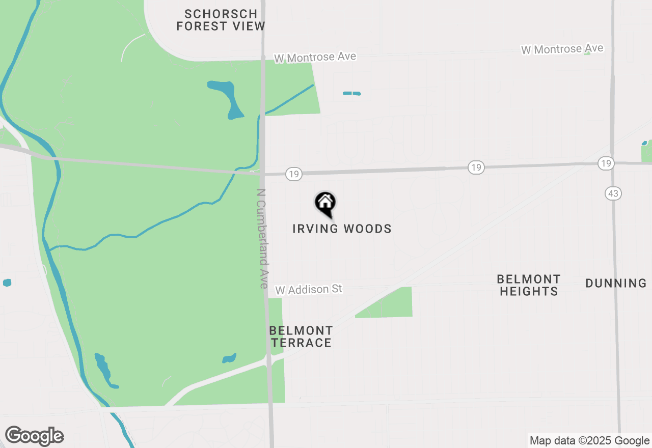 Map of 3811 N Pioneer Avenue, Chicago, IL 60634