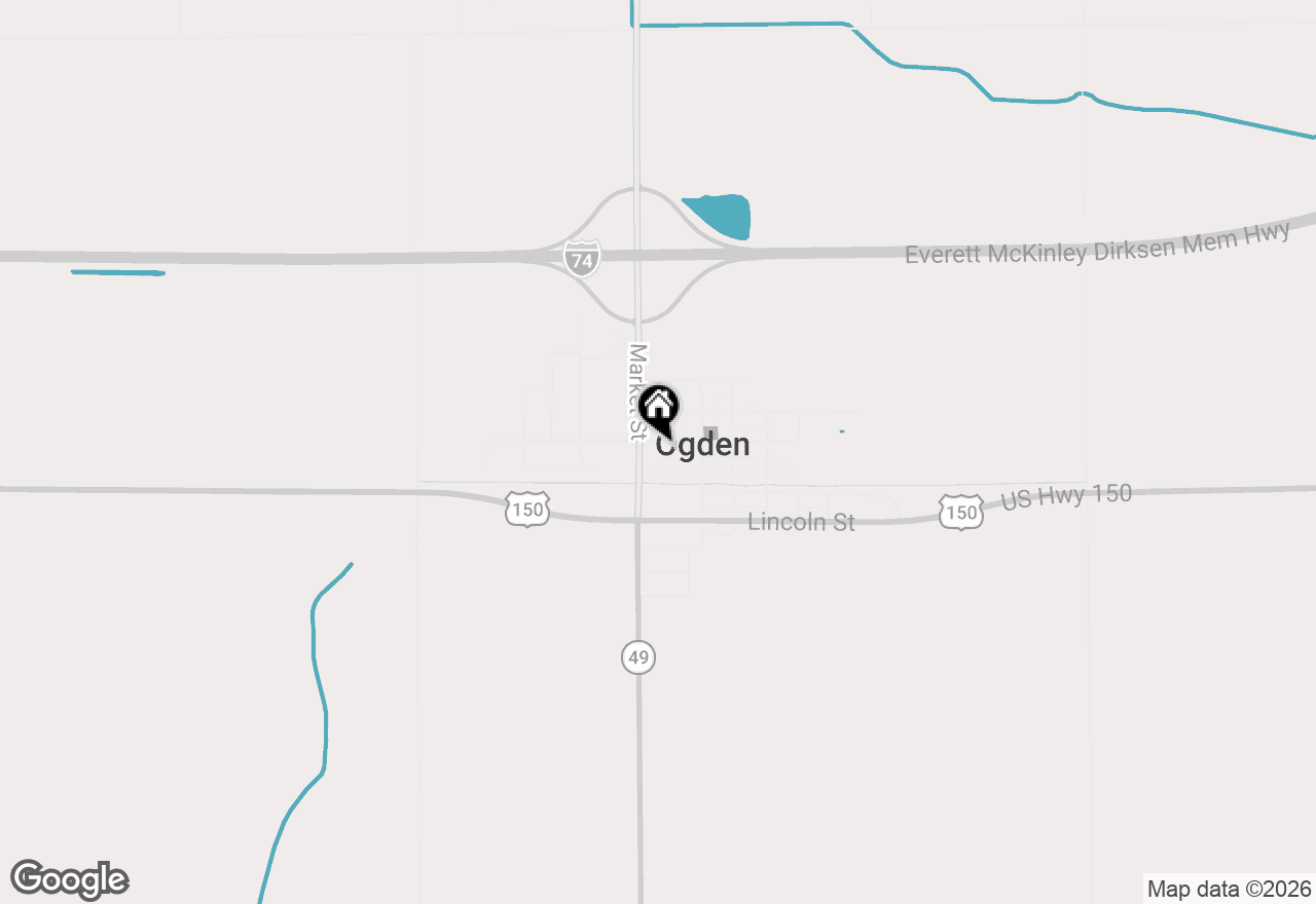 Map of 206 W Main Street, Ogden, IL 61859