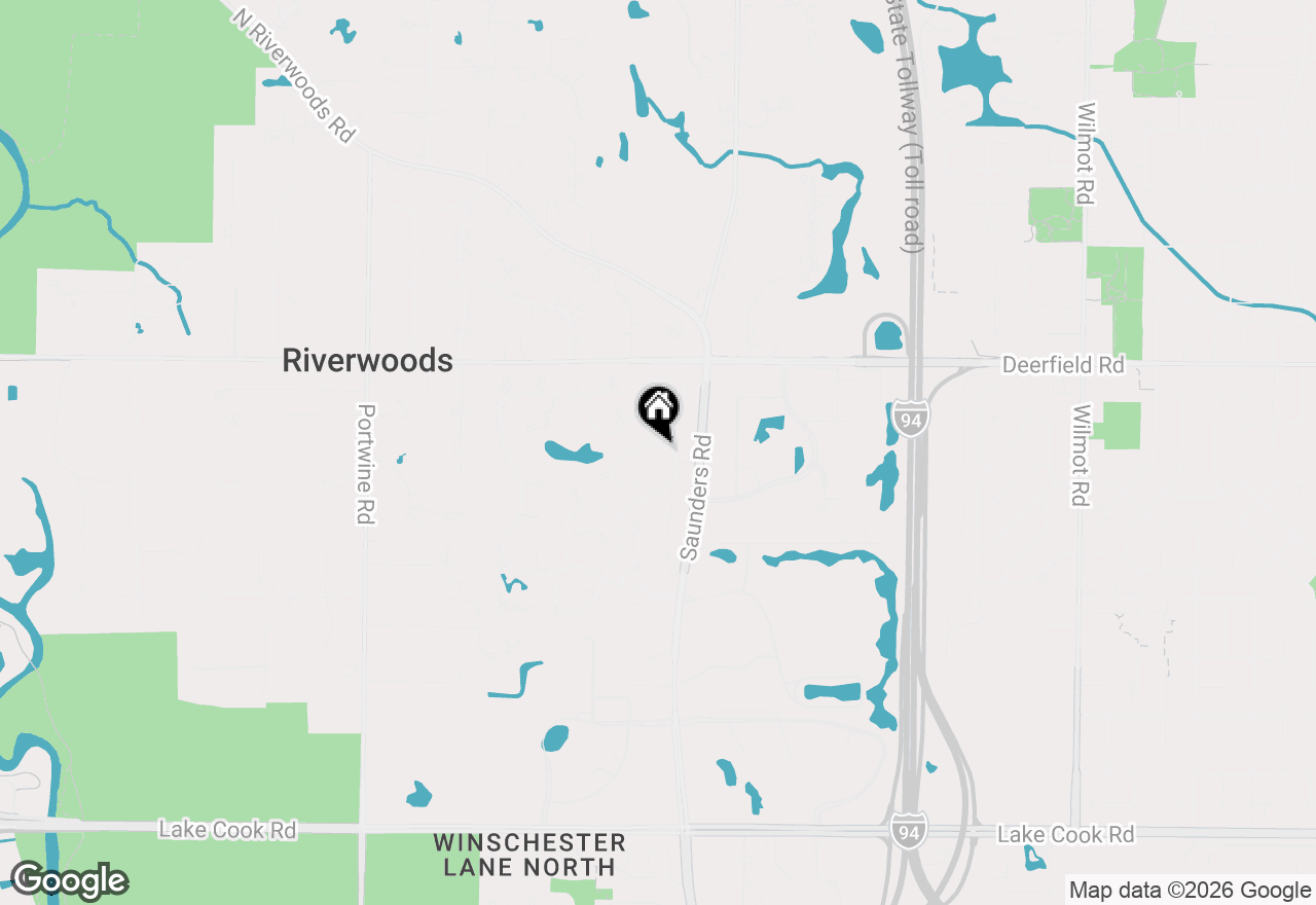 Map of 2303 Glen Eagles Lane, Riverwoods, IL 60015