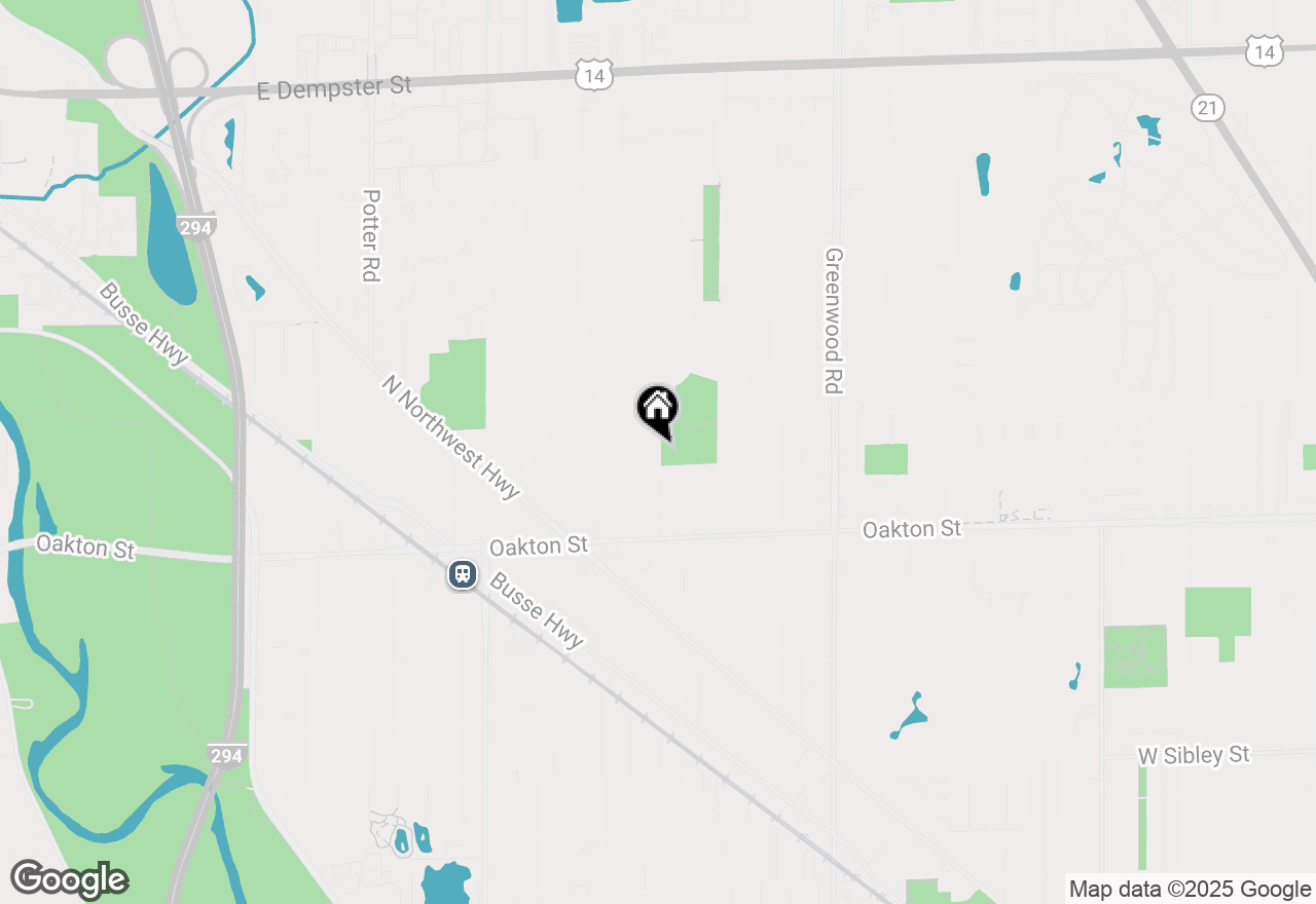 Map of 1712 Woodland Avenue, Park Ridge, IL 60068