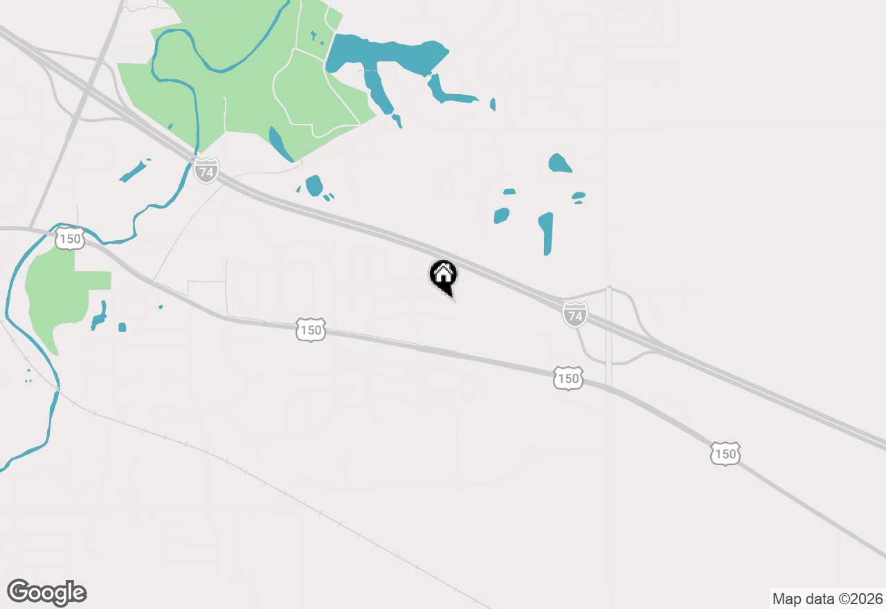 Map of 1713 Hunters Ridge Court, Mahomet, IL 61853