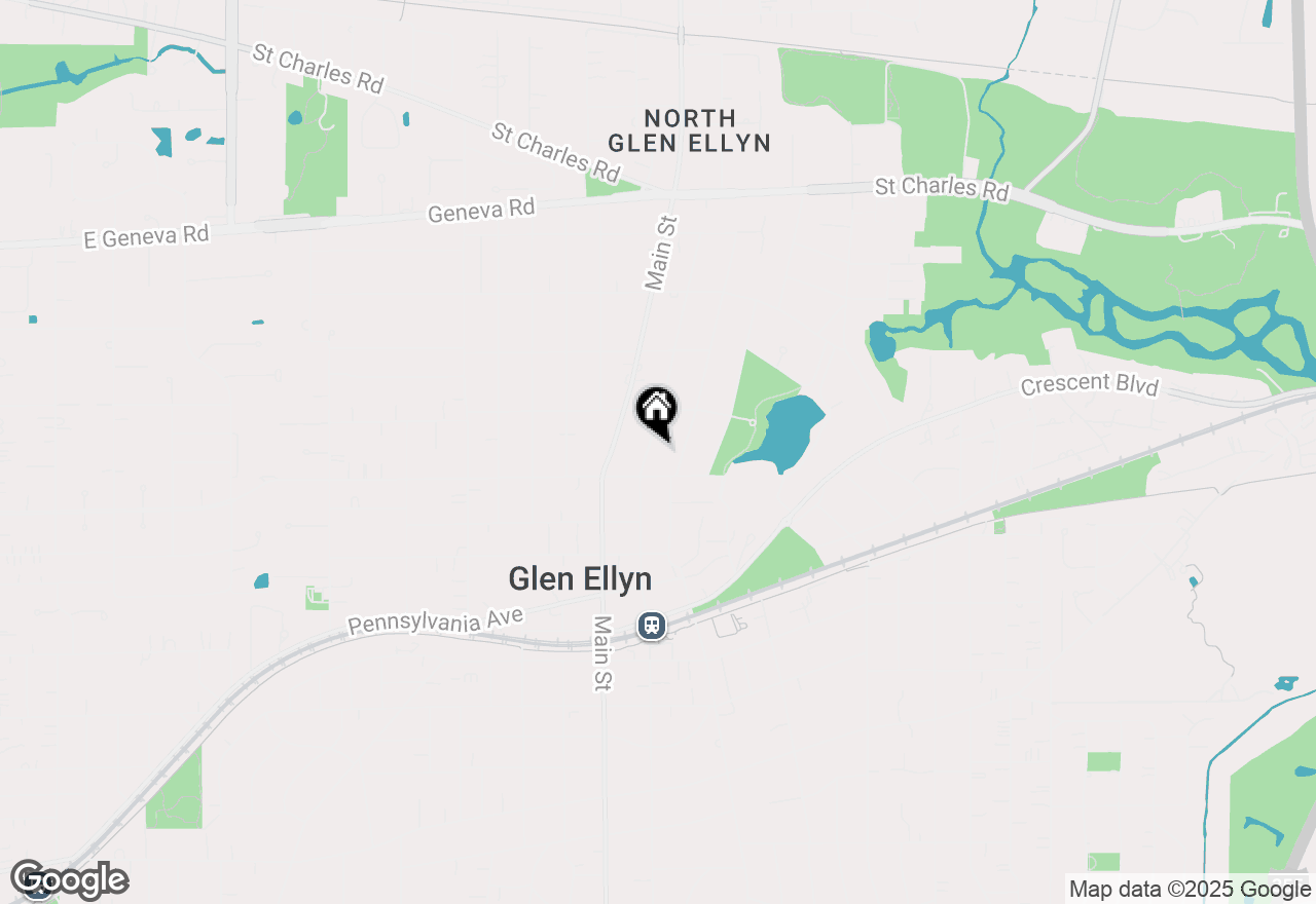 Map of 617 Forest Avenue, Glen Ellyn, IL 60137