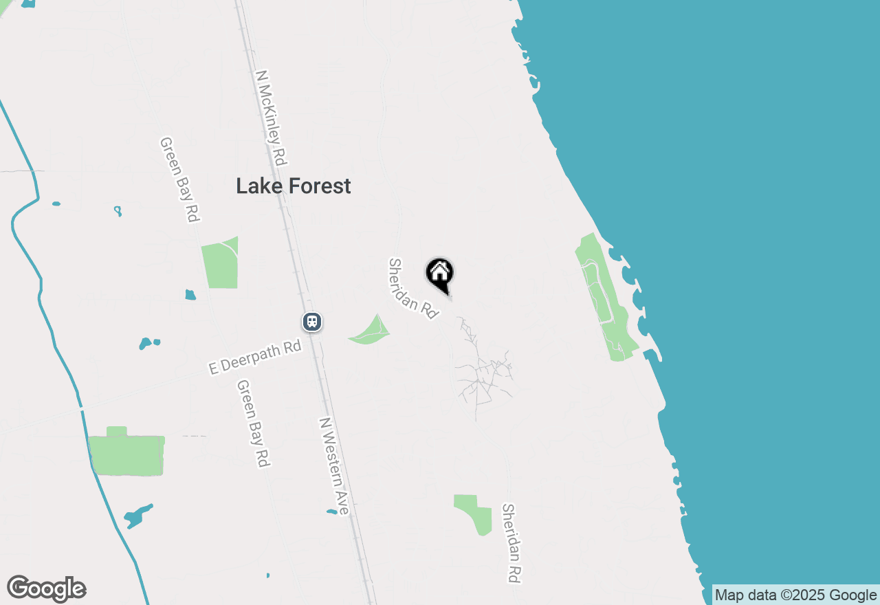 Map of 650 E Deerpath Road, Lake Forest, IL 60045