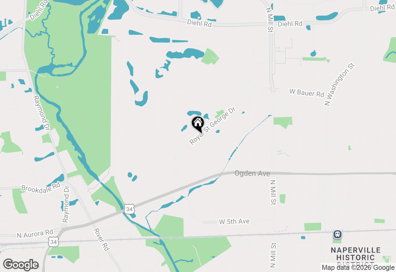 Map of 1133 Royal St George Drive #107, Naperville, IL 60563