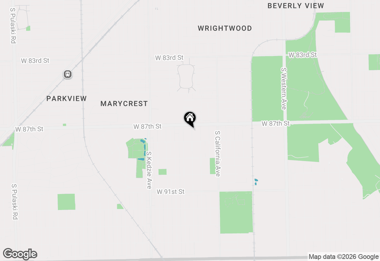 Map of 8720 S Richmond Avenue, Evergreen Park, IL 60805