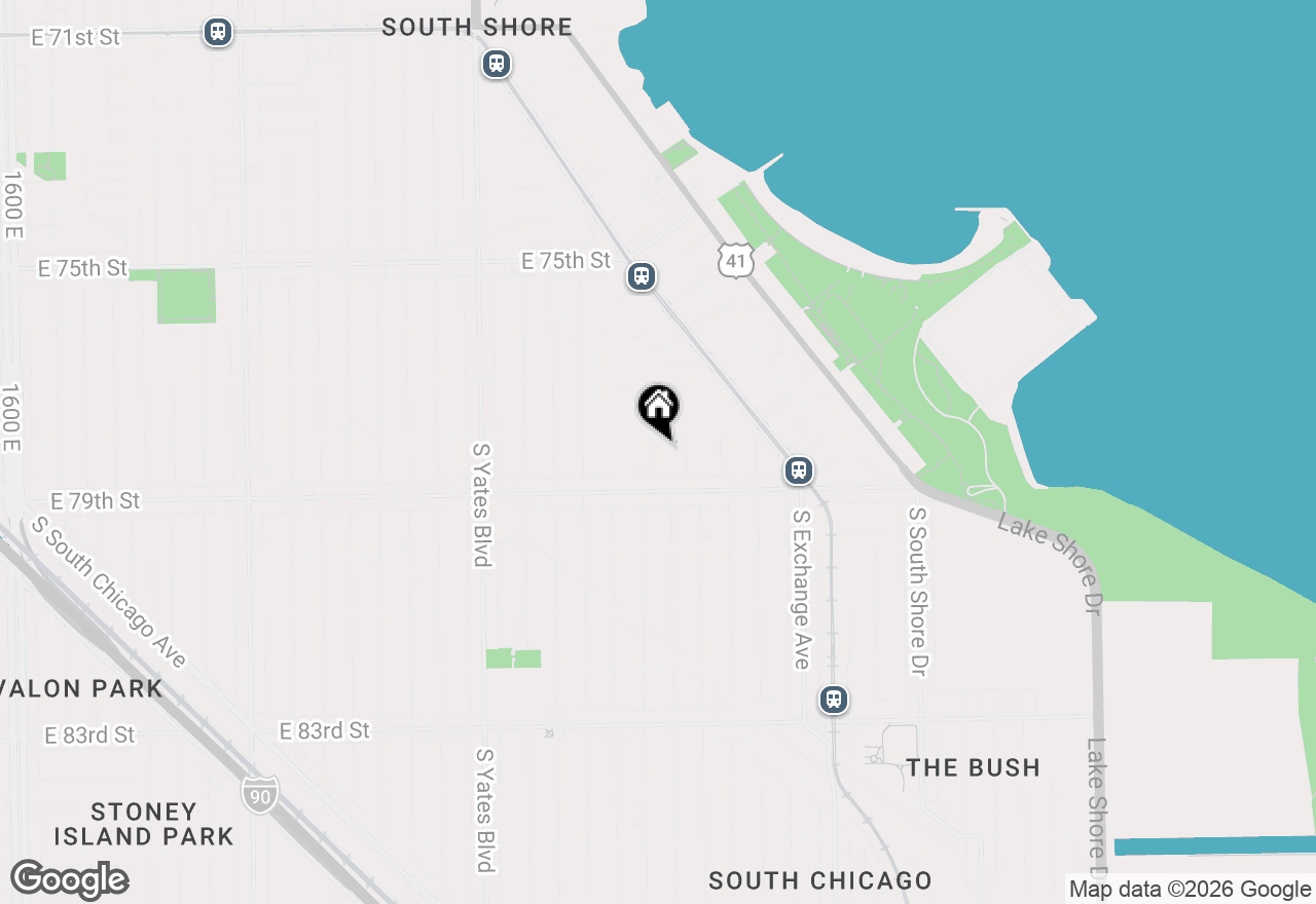 Map of 7816 S Marquette Avenue, Chicago, IL 60649