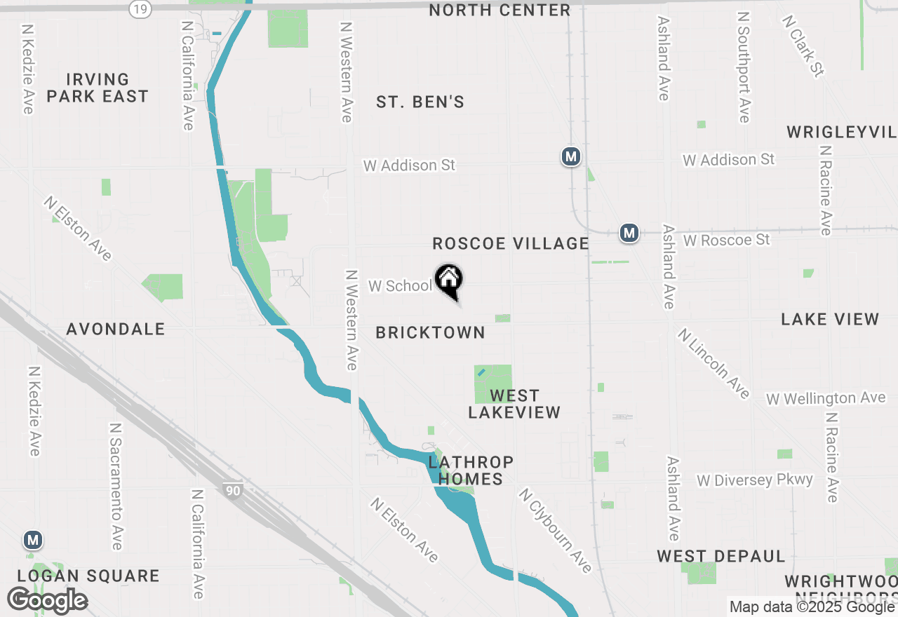 Map of 2137 W Melrose Street, Chicago, IL 60618