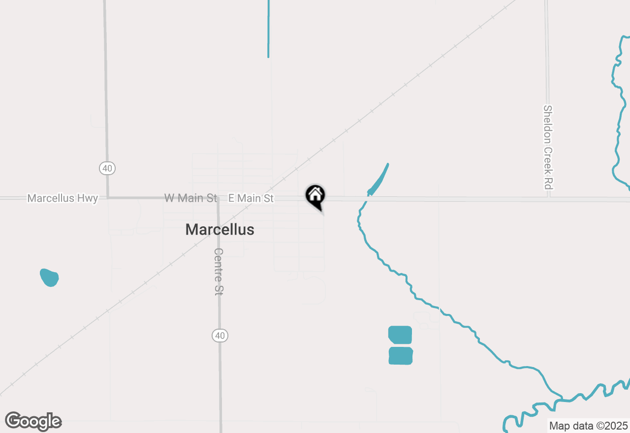 Map of 393 E Arbor Street, Marcellus, MI 49067
