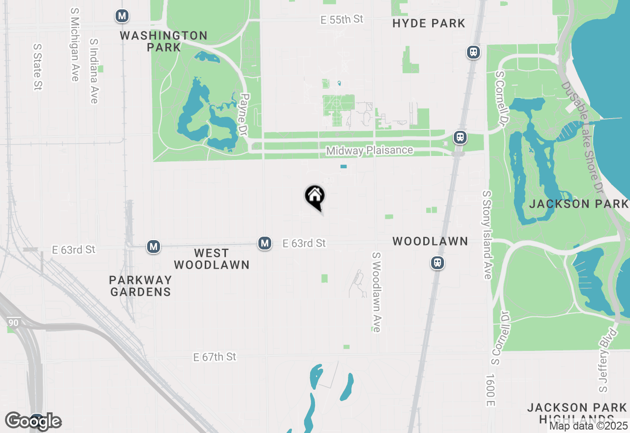 Map of 965 E 62nd Street #1, Chicago, IL 60637