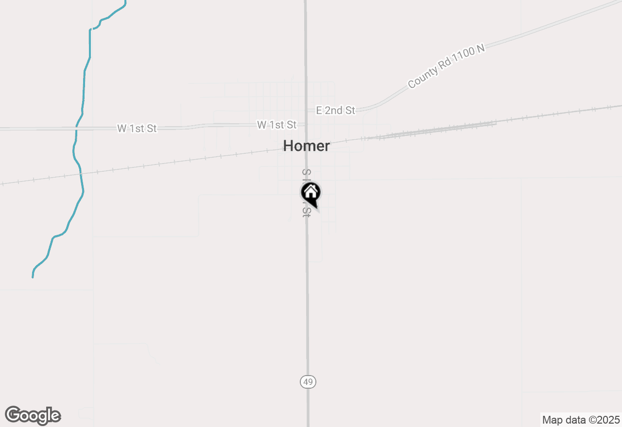 Map of 603 S Main Street, Homer, IL 61849