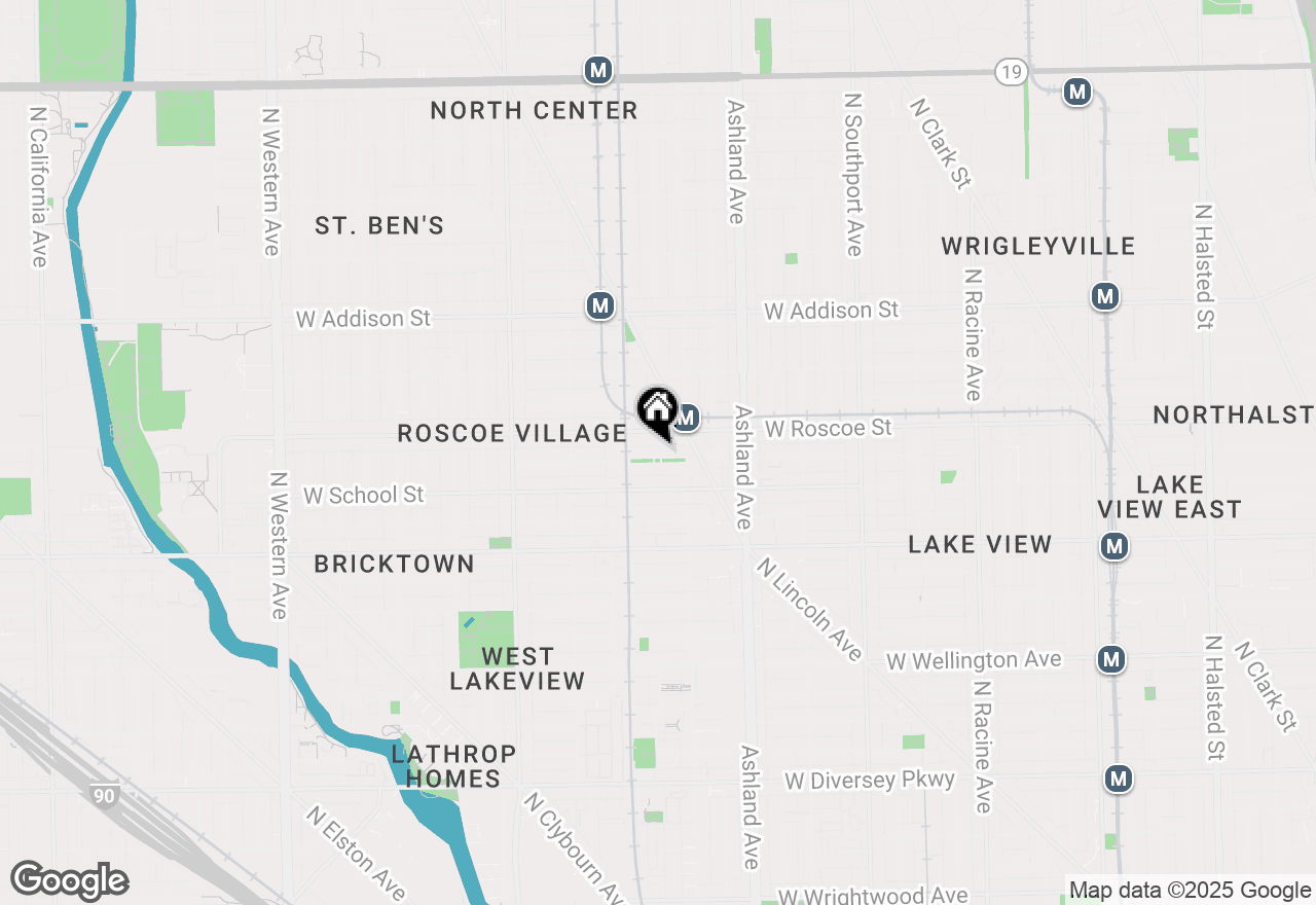 Map of 1730 W Henderson Street, Chicago, IL 60657